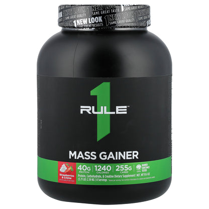 Rule One Proteins, Mass Gainer, Strawberries & Creme, 5.71 lb (2.59 kg)