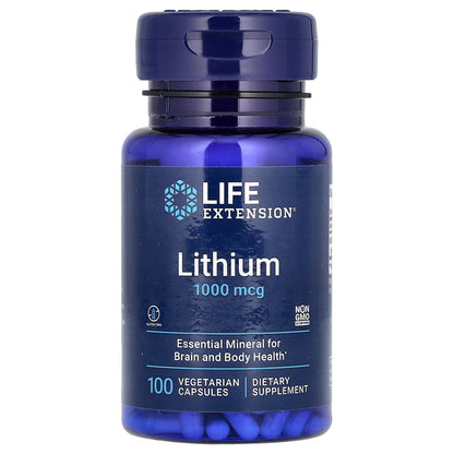 Life Extension, Lithium, 1,000 mcg, 100 Vegetarian Capsules