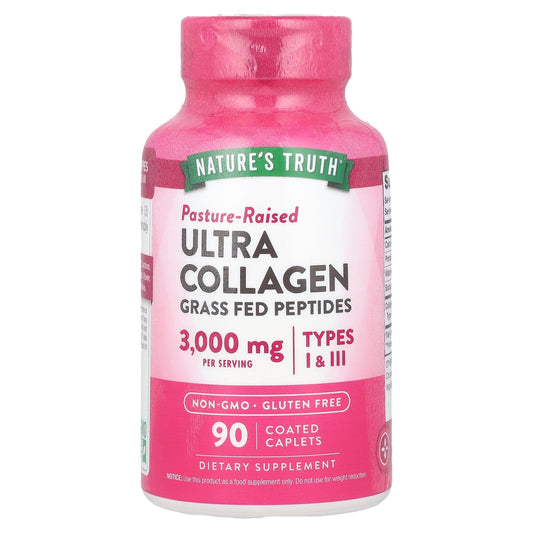 Nature's Truth, Ultra Collagen, Types I & III, 90 Coated Caplets (1,000 mg per Caplet)