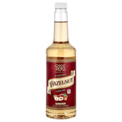 ChocZero, Premium Syrup, Hazelnut, Sugar Free, 25.4 fl oz (750 ml)
