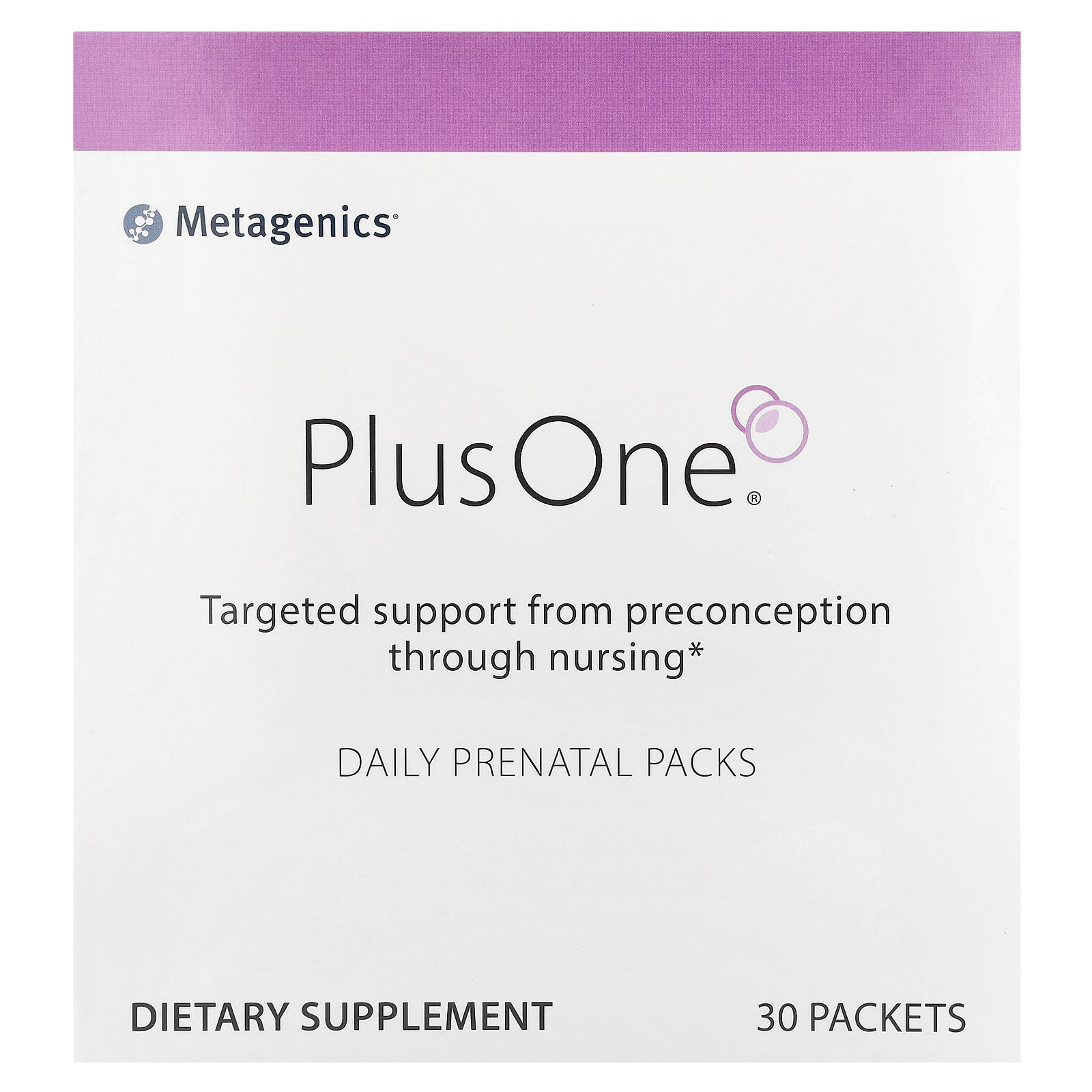 Metagenics, Plus One®, Daily Prenatal Packs, 30 Packets