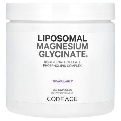 Codeage, Liposomal Magnesium Glycinate, 240 Capsules