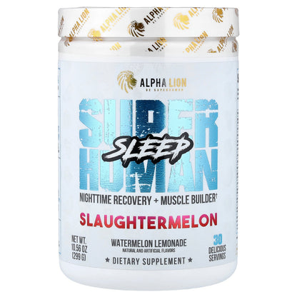 ALPHA LION, SuperHuman Sleep, Slaughtermelon, Watermelon Lemonade, 10.56 oz (299 g)