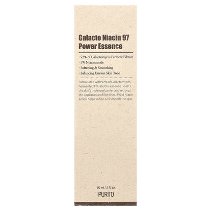 Purito, Galacto Niacin 97, Power Essence, 2 fl oz (60 ml)