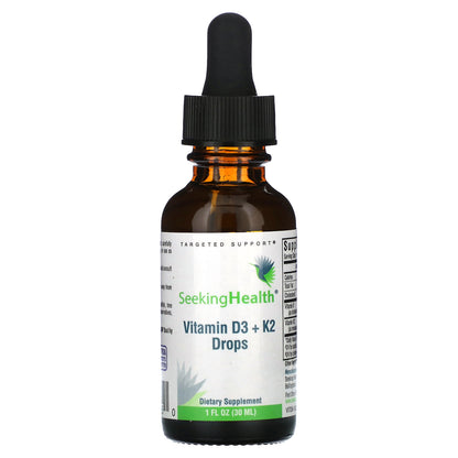 Seeking Health, Vitamin D3 + K2 Drops, 1 fl oz (30 ml)