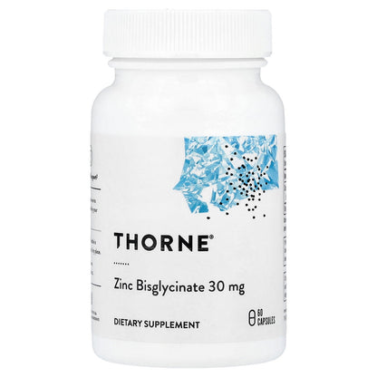 Thorne, Zinc Bisglycinate, 30 mg, 60 Capsules