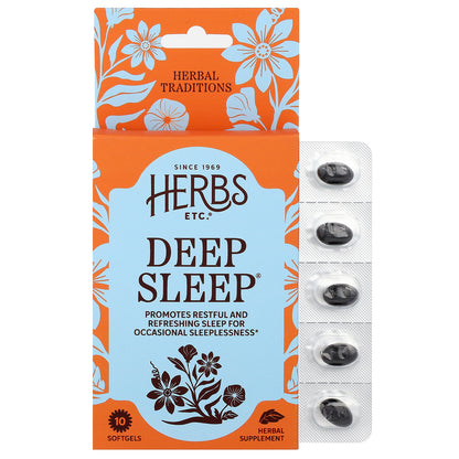 Herbs Etc., Deep Sleep®, 10 Softgels