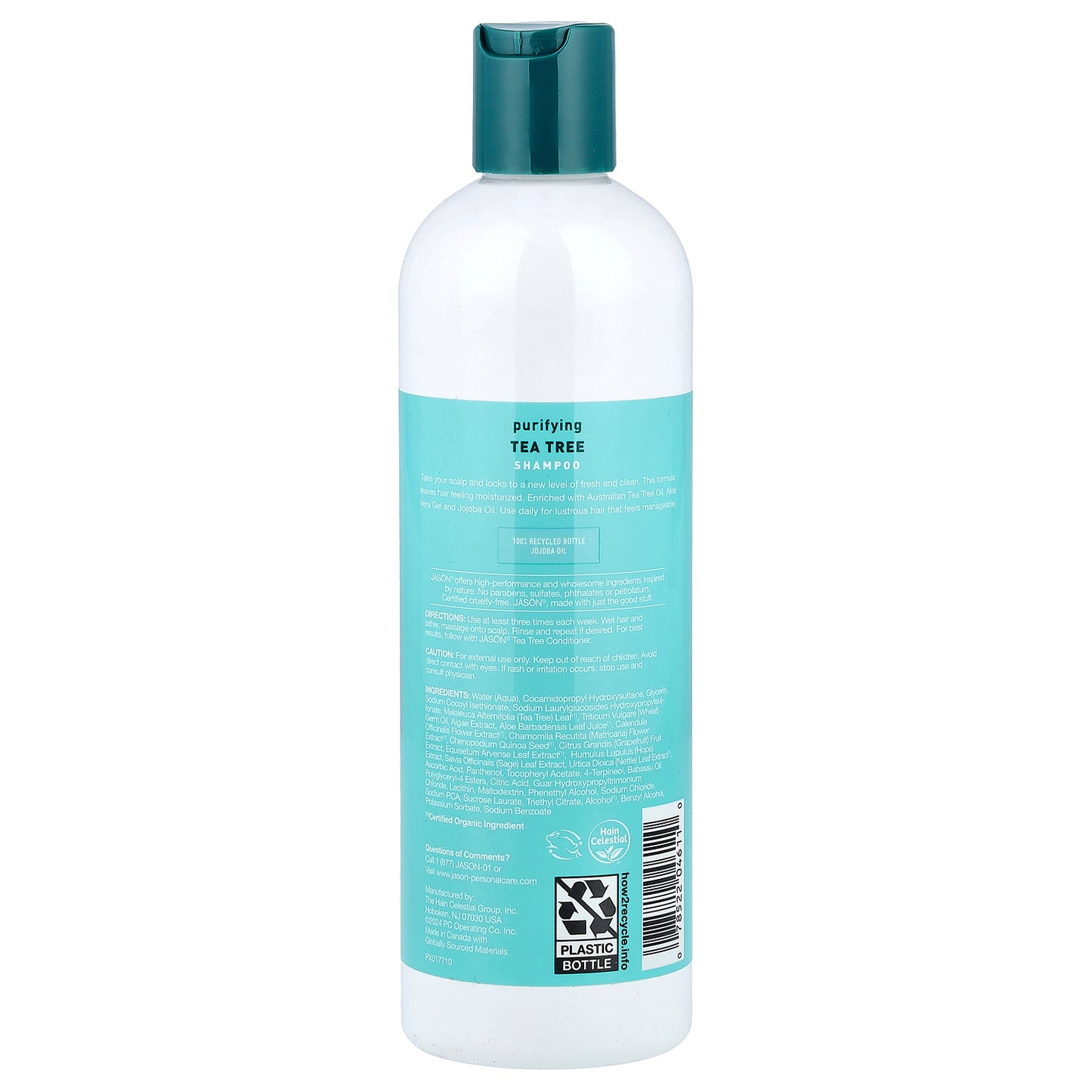 Jason Natural, Hair Remedies, Purifying Tea Tree Shampoo, 12 fl oz (355 ml)