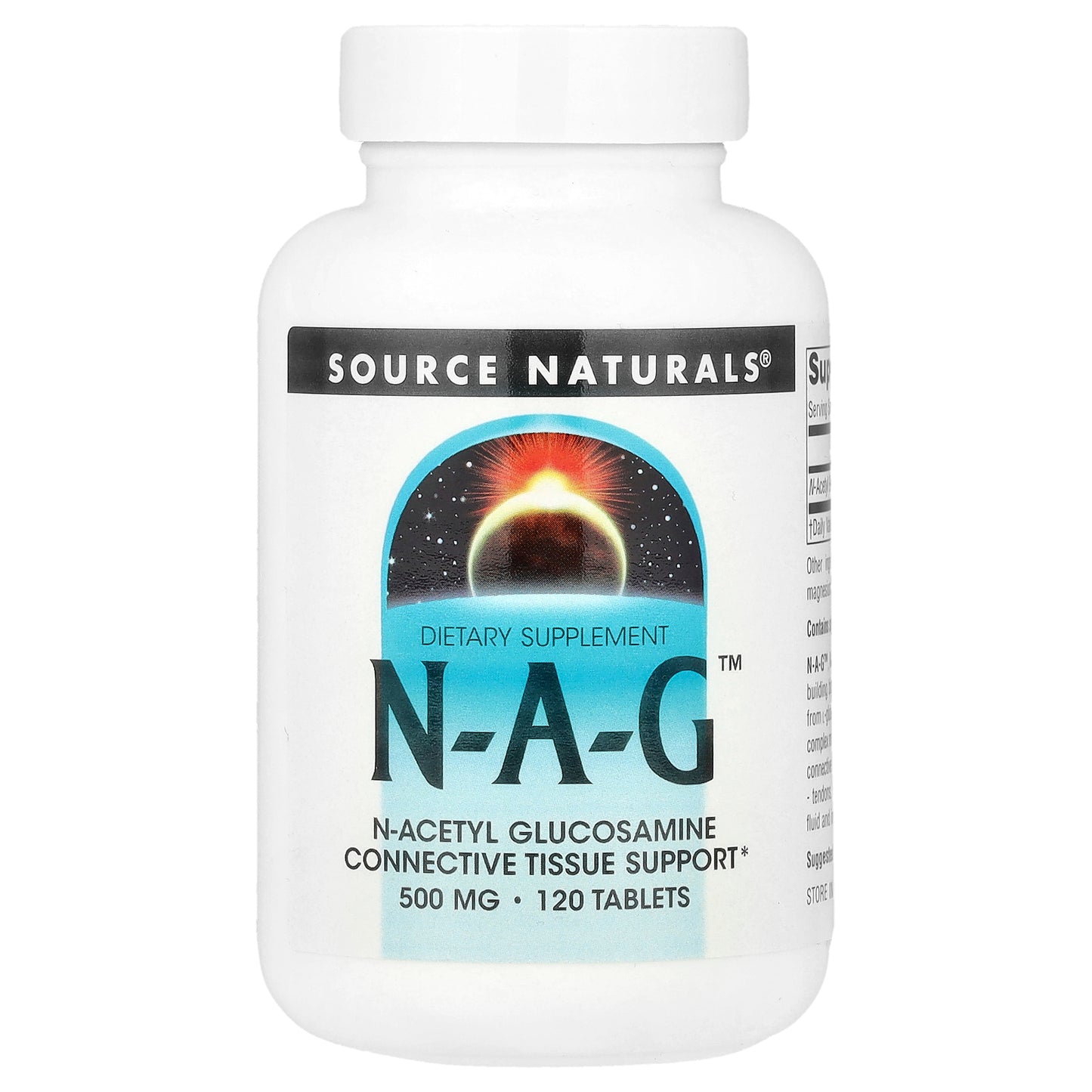 Source Naturals, N-A-G™, 500 mg, 120 Tablets