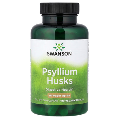 Swanson, Psyllium Husks, 610 mg, 100 Vegan Capsules