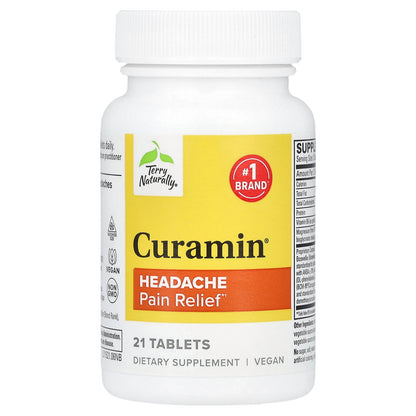 Terry Naturally, Curamin®, Headache Pain Relief, 21 Tablets