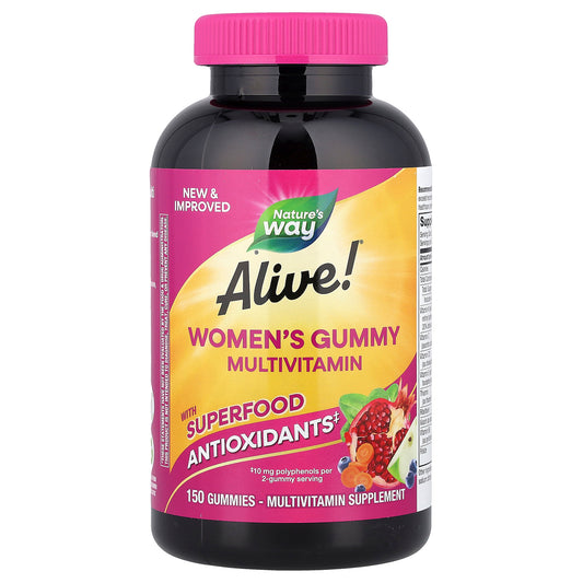 Nature's Way, Alive!® Women's Gummy Multivitamin, Mixed Berry, 150 Gummies
