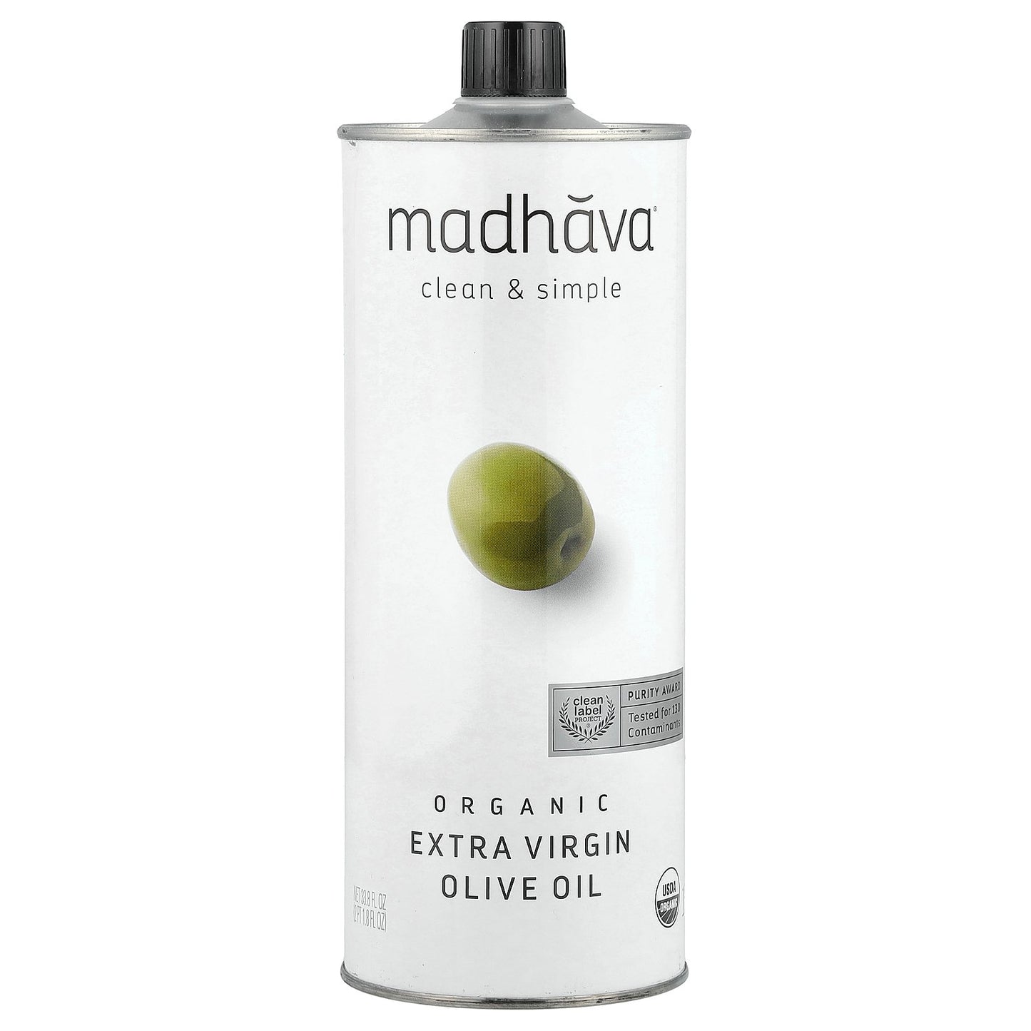Madhava, Organic Extra Virgin Olive Oil, 33.8 fl oz