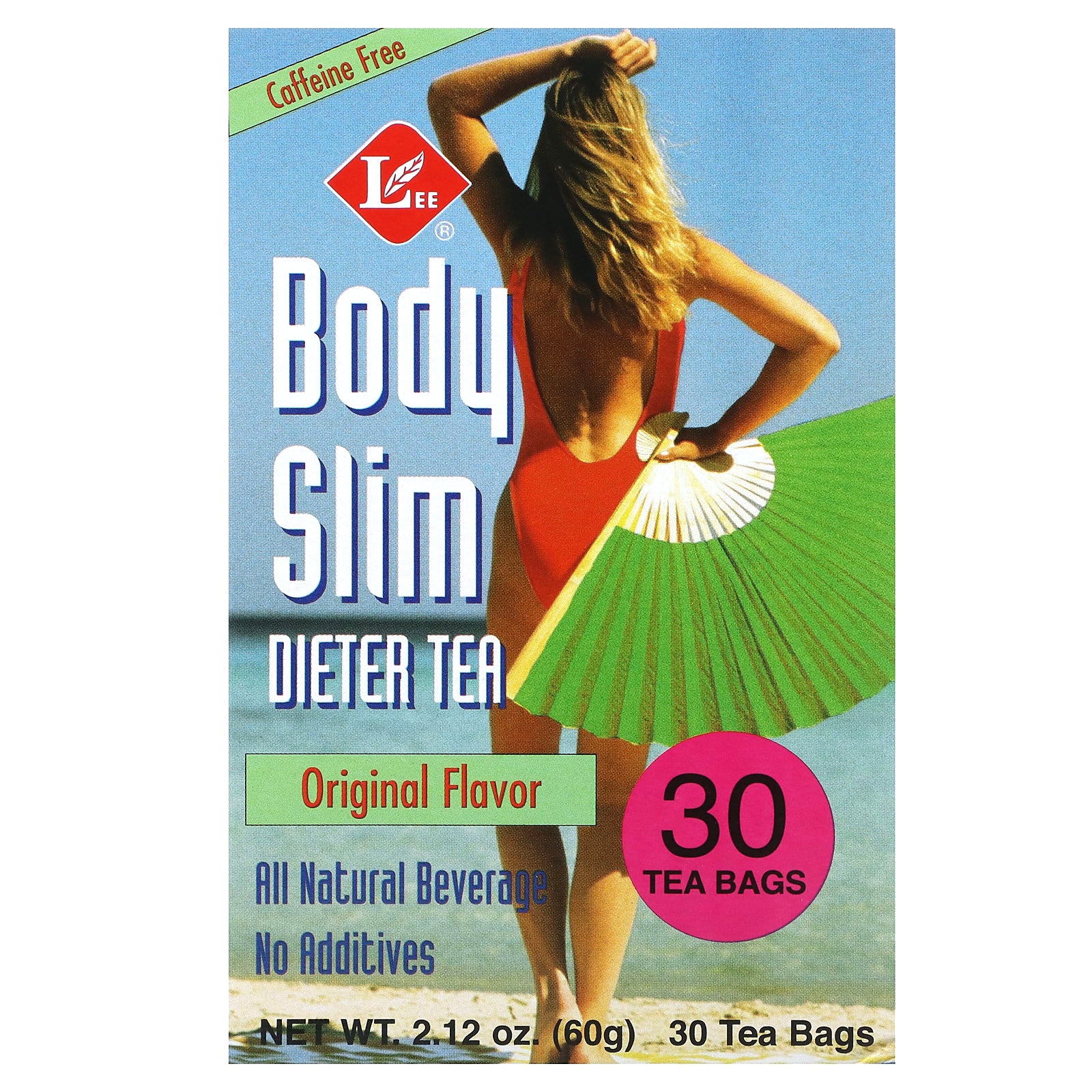 Uncle Lee's Tea, Body Slim Dieter Tea, Original, Caffeine Free, 30 Tea Bags, 2.12 oz (60 g)