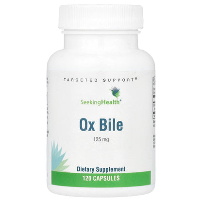 Seeking Health, Ox Bile, 125 mg, 120 Capsules