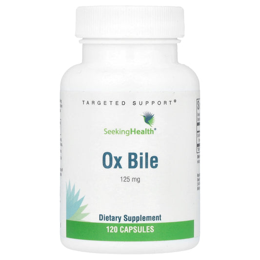 Seeking Health, Ox Bile, 125 mg, 120 Capsules