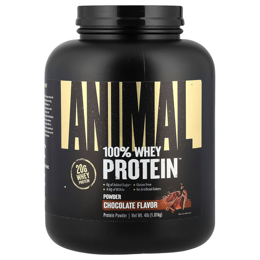 Animal, 100% Whey Protein™ Powder, Chocolate Fudge, 4 lb (1.81 kg)