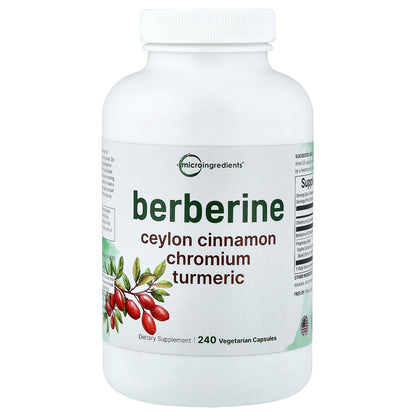 Micro Ingredients, Berberine, 240 Vegetarian Capsules