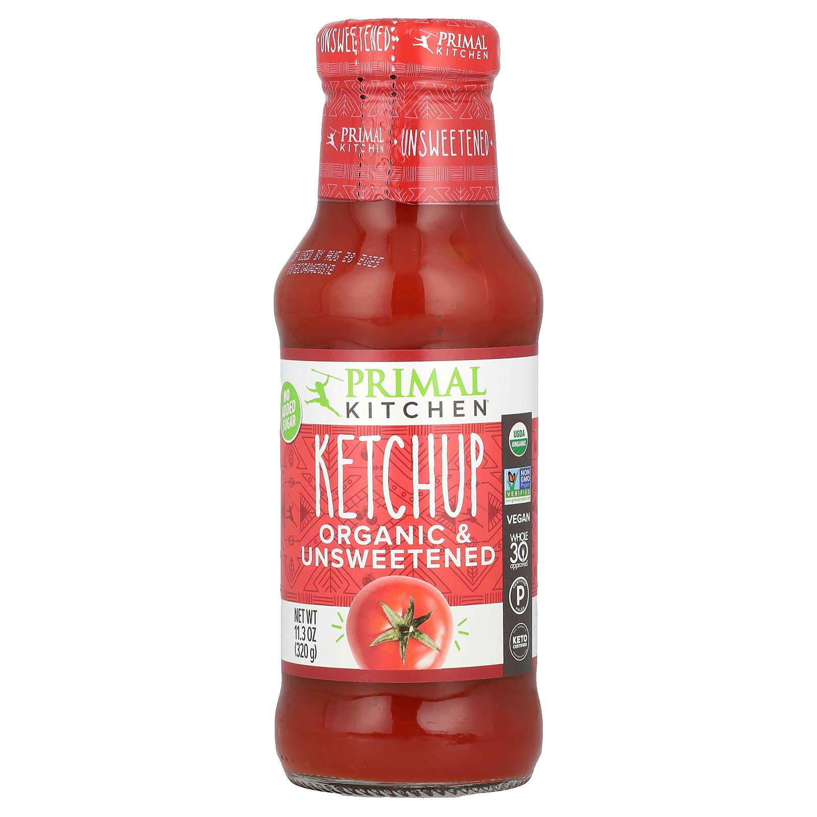 Primal Kitchen, Organic Ketchup, Unsweetened, 11.3 oz (320 g)