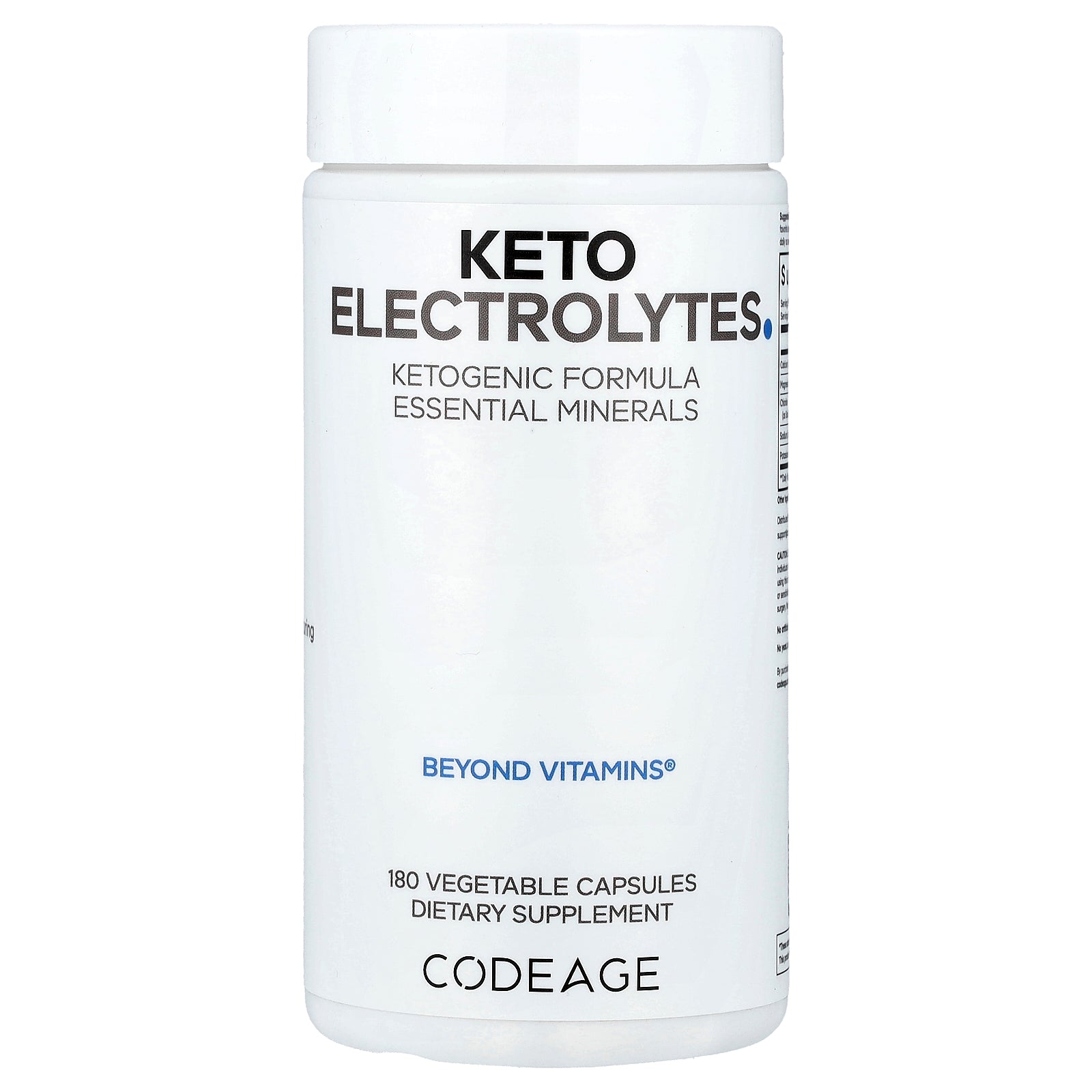Codeage, Keto Electrolytes, 180 Vegetable Capsules