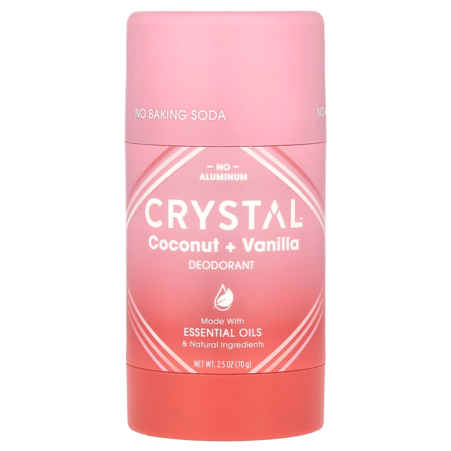 CRYSTAL, Deodorant, Coconut + Vanilla, 2.5 oz (70 g)