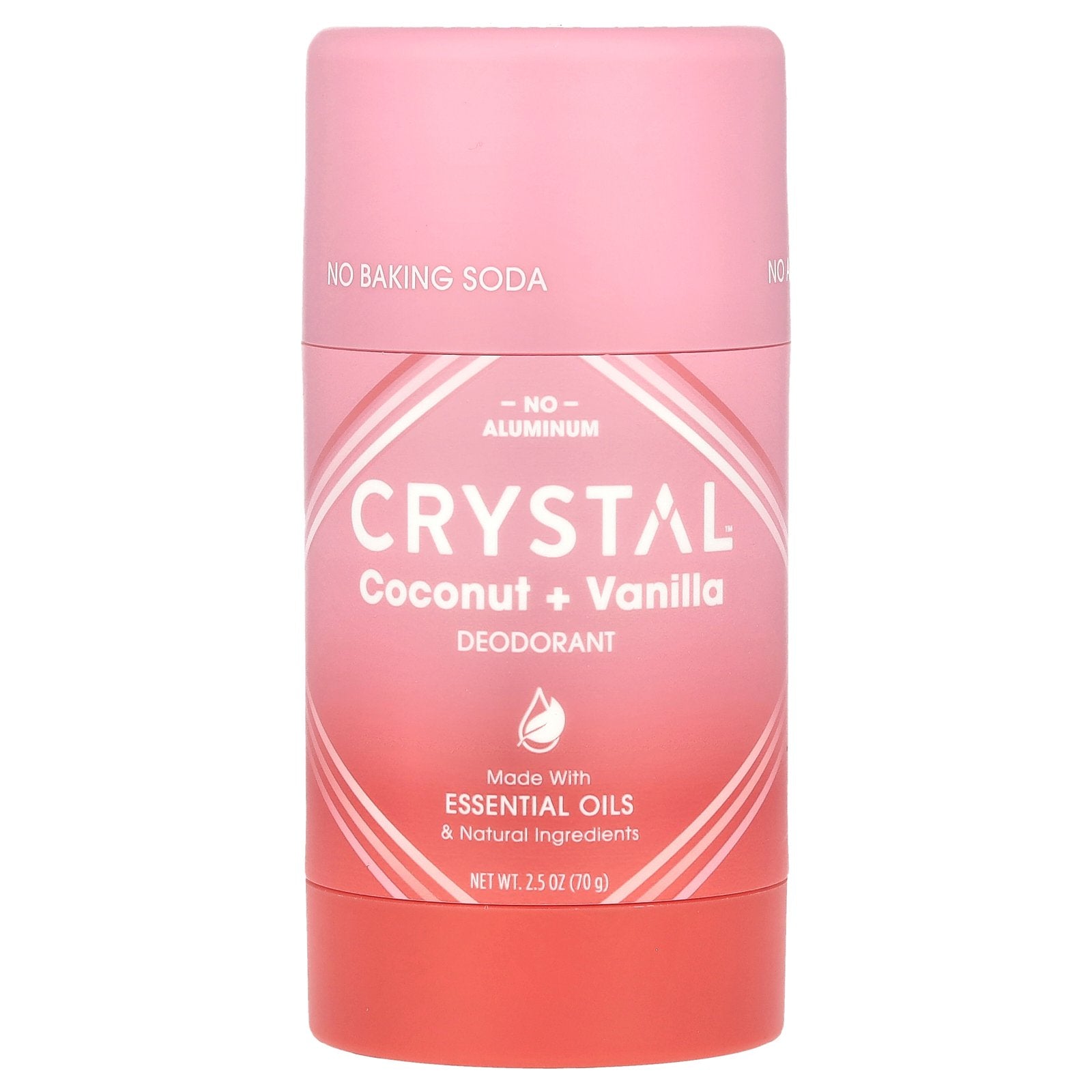 CRYSTAL, Deodorant, Coconut + Vanilla, 2.5 oz (70 g)