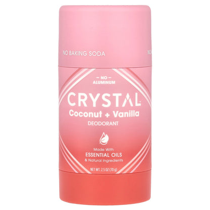 CRYSTAL, Deodorant, Coconut + Vanilla, 2.5 oz (70 g)