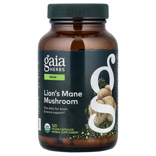 Gaia Herbs, Lion's Mane Mushroom, 120 Vegan Capsules