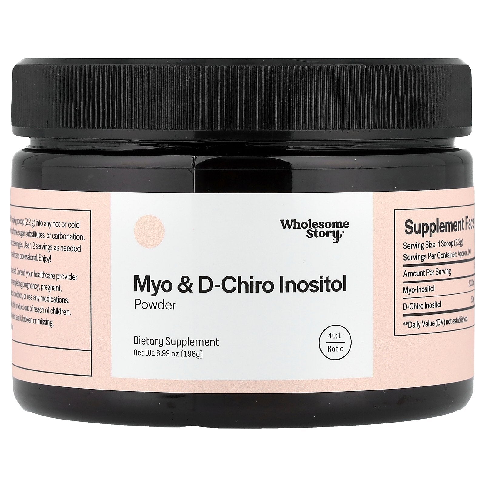Wholesome Story, Myo & D-Chiro Inositol Powder, 6.99 oz (198 g)