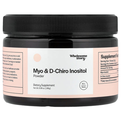 Wholesome Story, Myo & D-Chiro Inositol Powder, 6.99 oz (198 g)