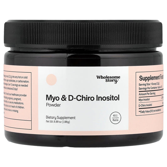 Wholesome Story, Myo & D-Chiro Inositol Powder, 6.99 oz (198 g)