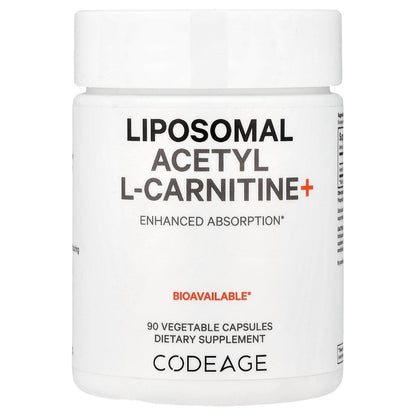 Codeage, Liposomal Acetyl L-Carnitine+, 90 Capsules (500 mg per Capsule)