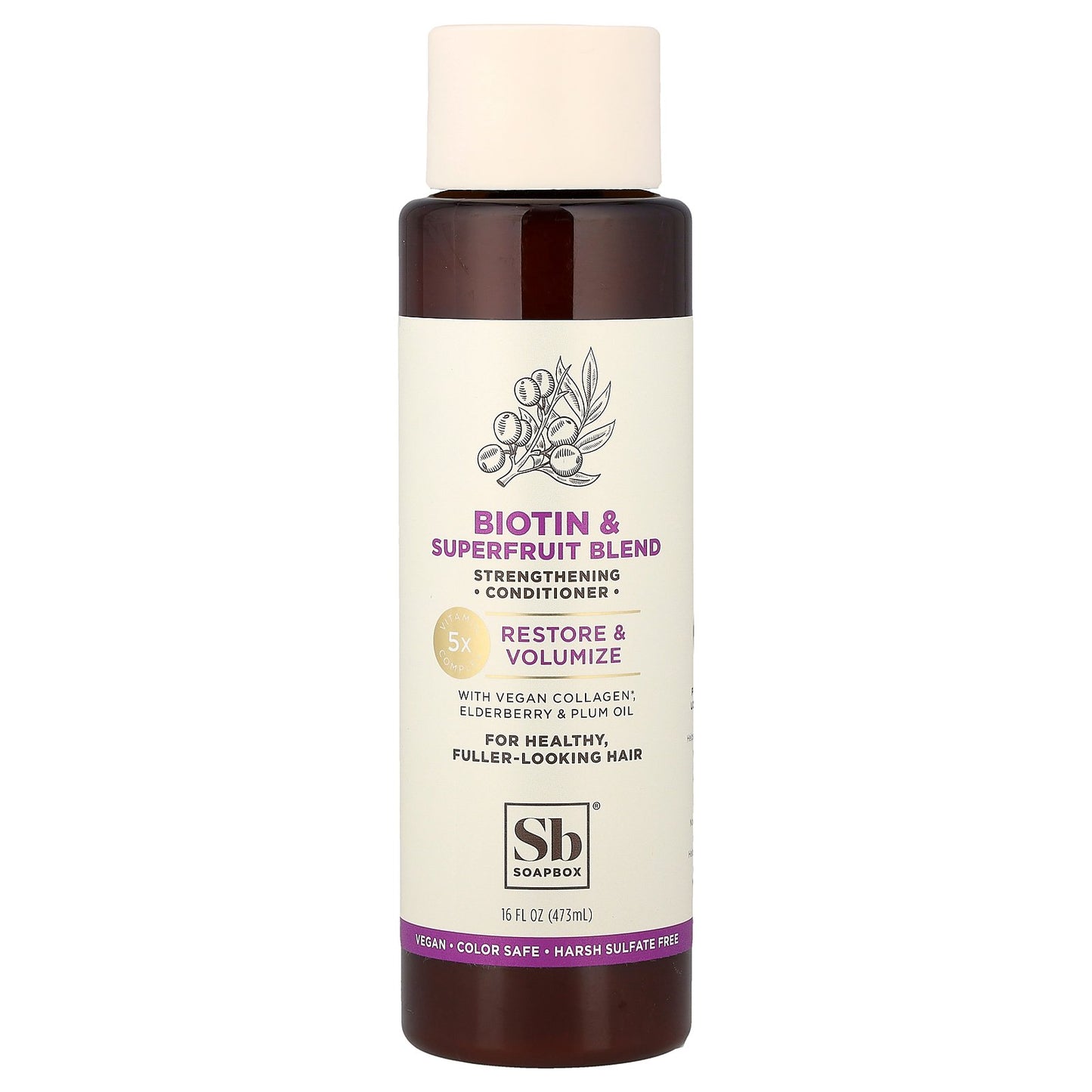 Soapbox, Restore & Volume Conditioner, Biotin & Superfruit, 16 fl oz (473 ml)