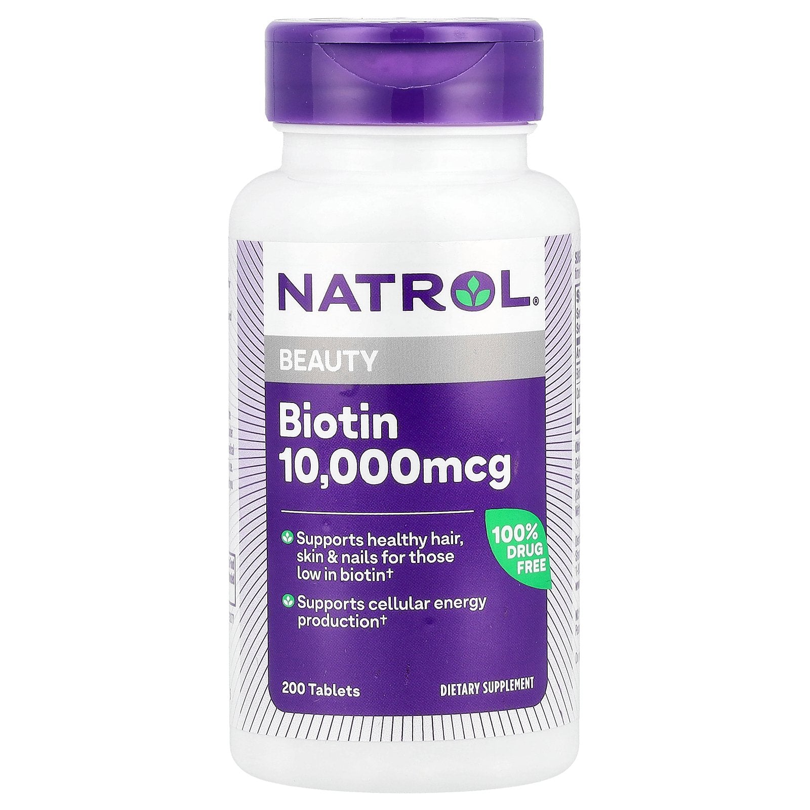 Natrol, Biotin, 10,000 mcg, 200 Tablets