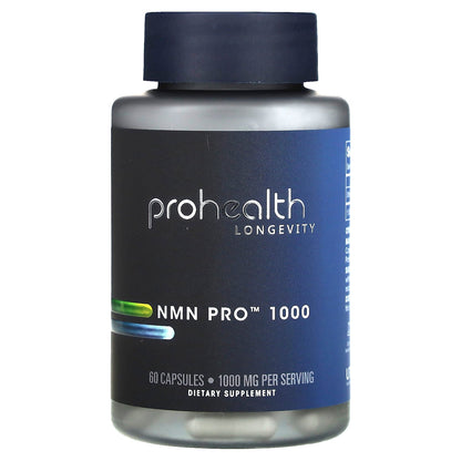ProHealth Longevity, NMN Pro 1000, 60 Capsules (500 mg per Capsule)
