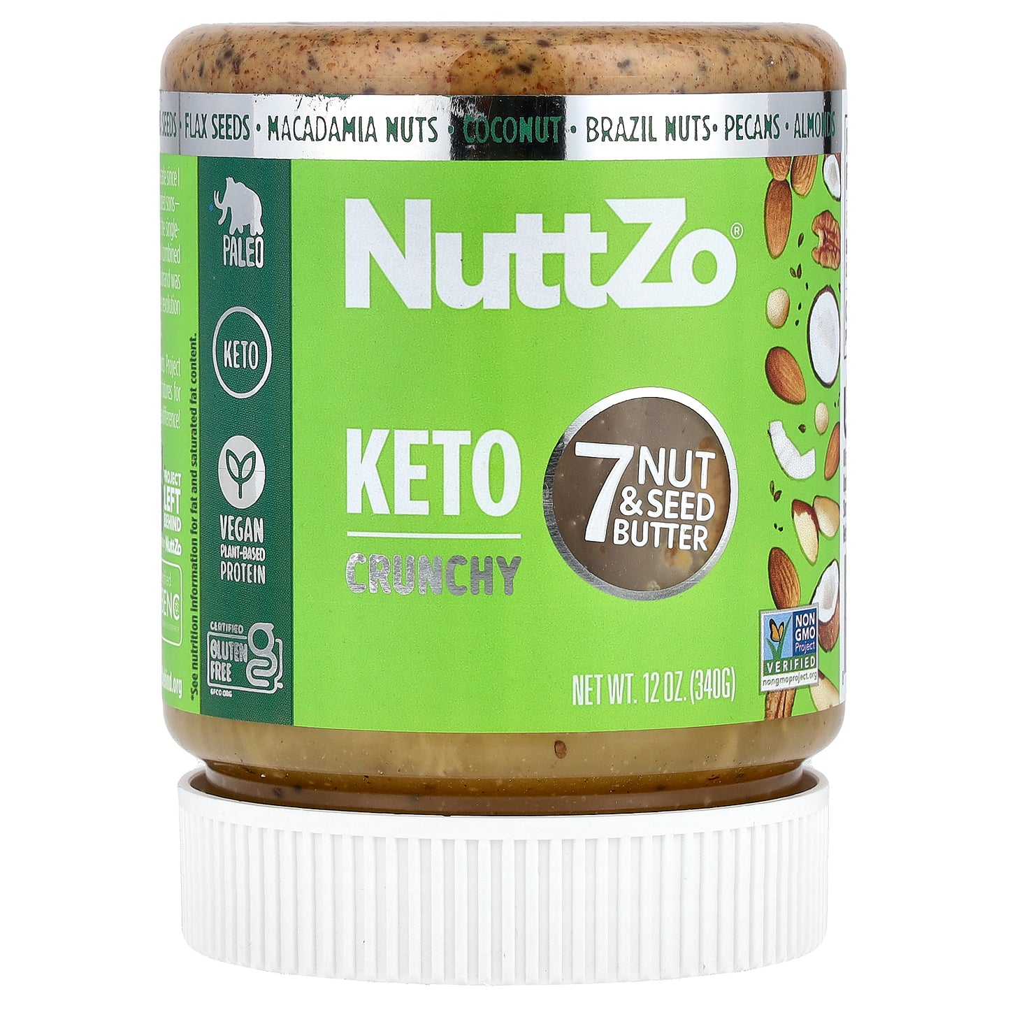 Nuttzo, Keto, 7 Nut & Seed Butter, Crunchy, 12 oz (340 g)