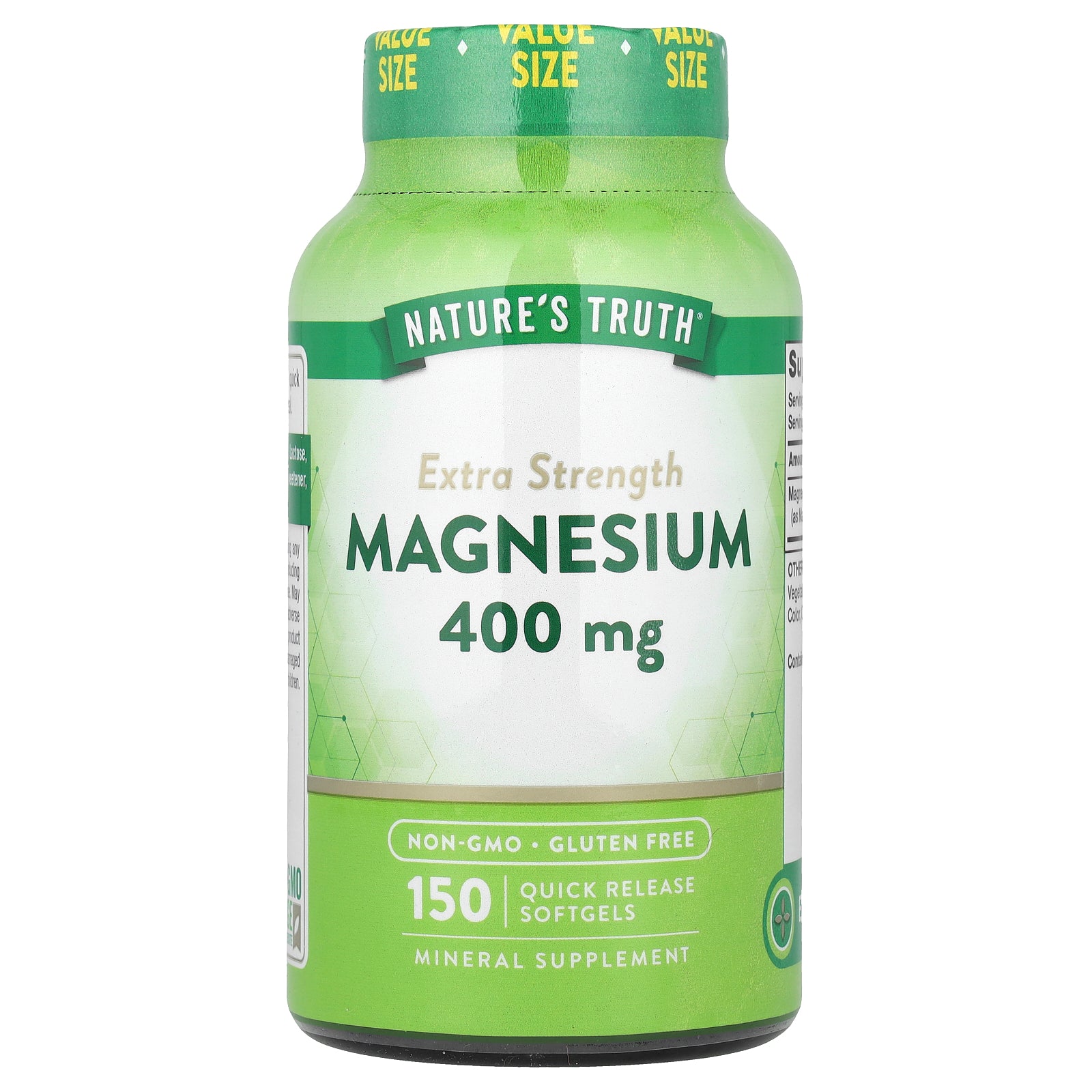 Nature's Truth, Magnesium, Extra Strength, 400 mg, 150 Quick Release Softgels