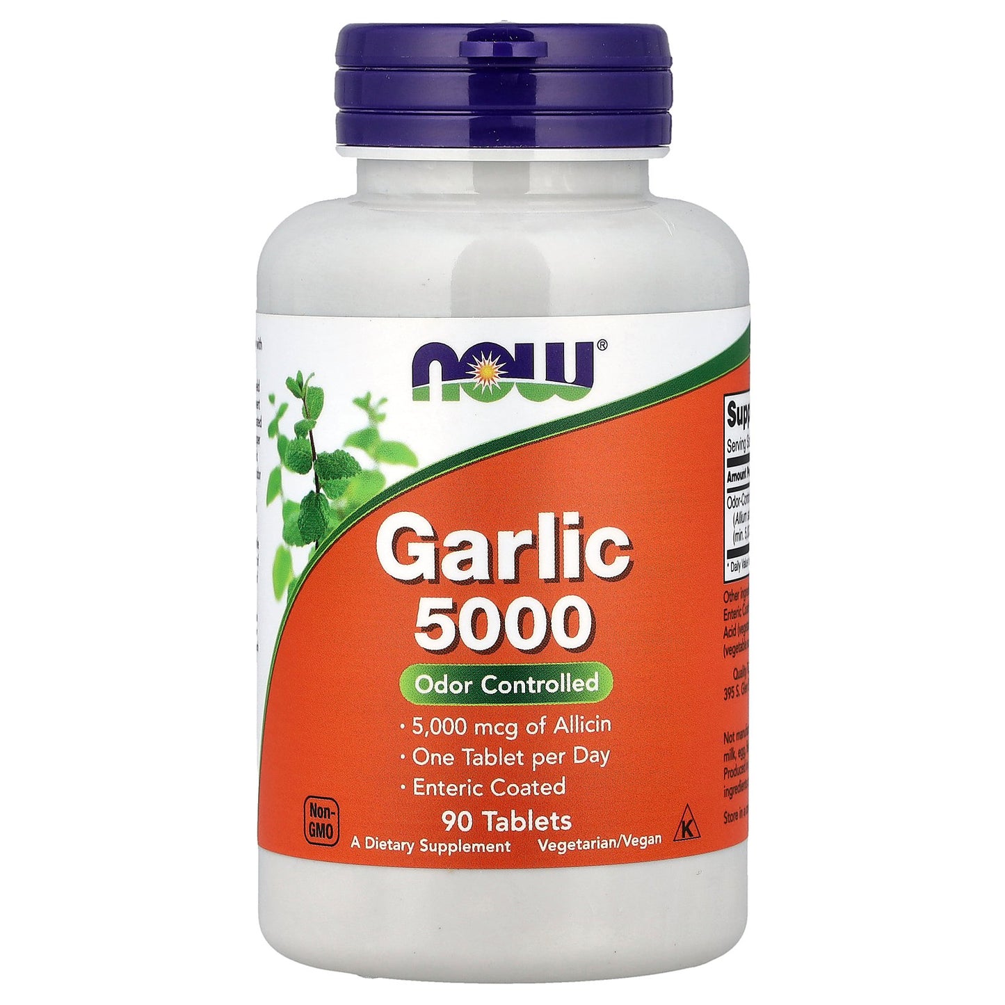 NOW Foods, Garlic 5000, 90 Tablets (500 mg per Tablet)