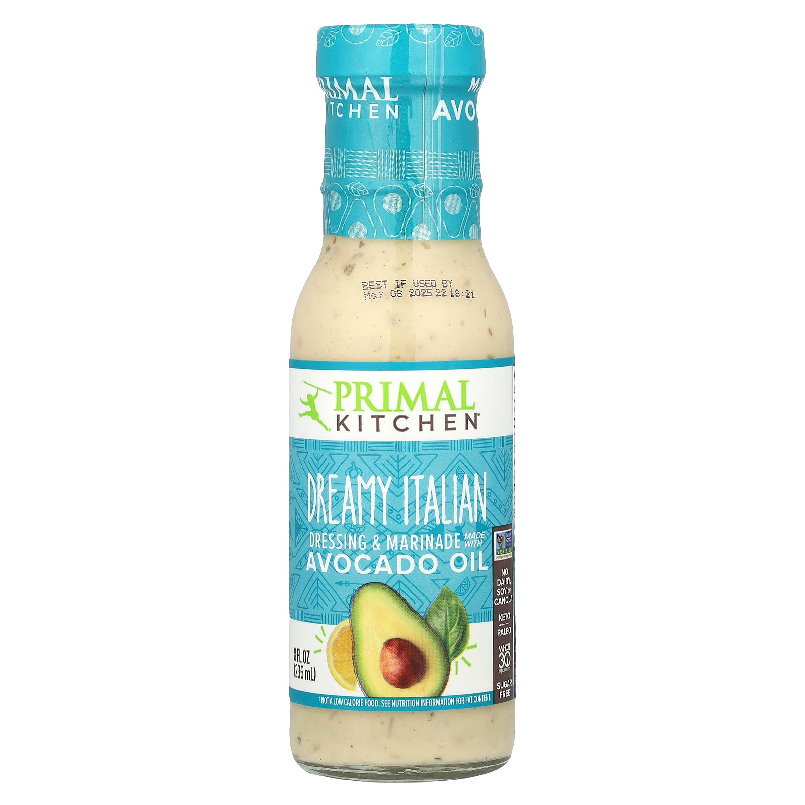 Primal Kitchen, Dressing & Marinade Made with Avocado Oil, Dreamy Italian, 8 fl oz (236 ml)