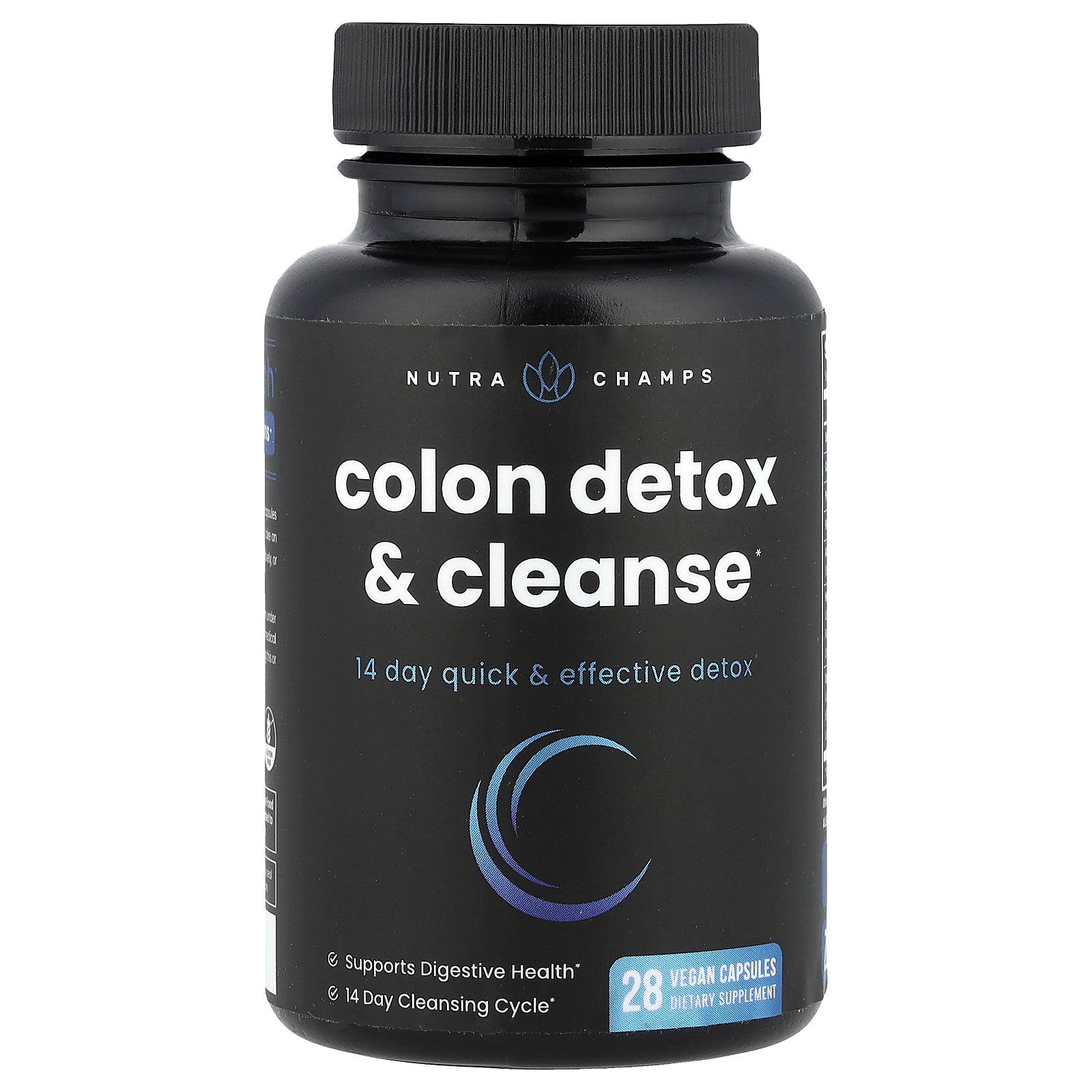 NutraChamps, Colon Detox & Cleanse, 28 Vegan Capsules