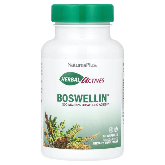 NaturesPlus, Herbal Actives, Boswellin®, 300 mg, 60 Capsules