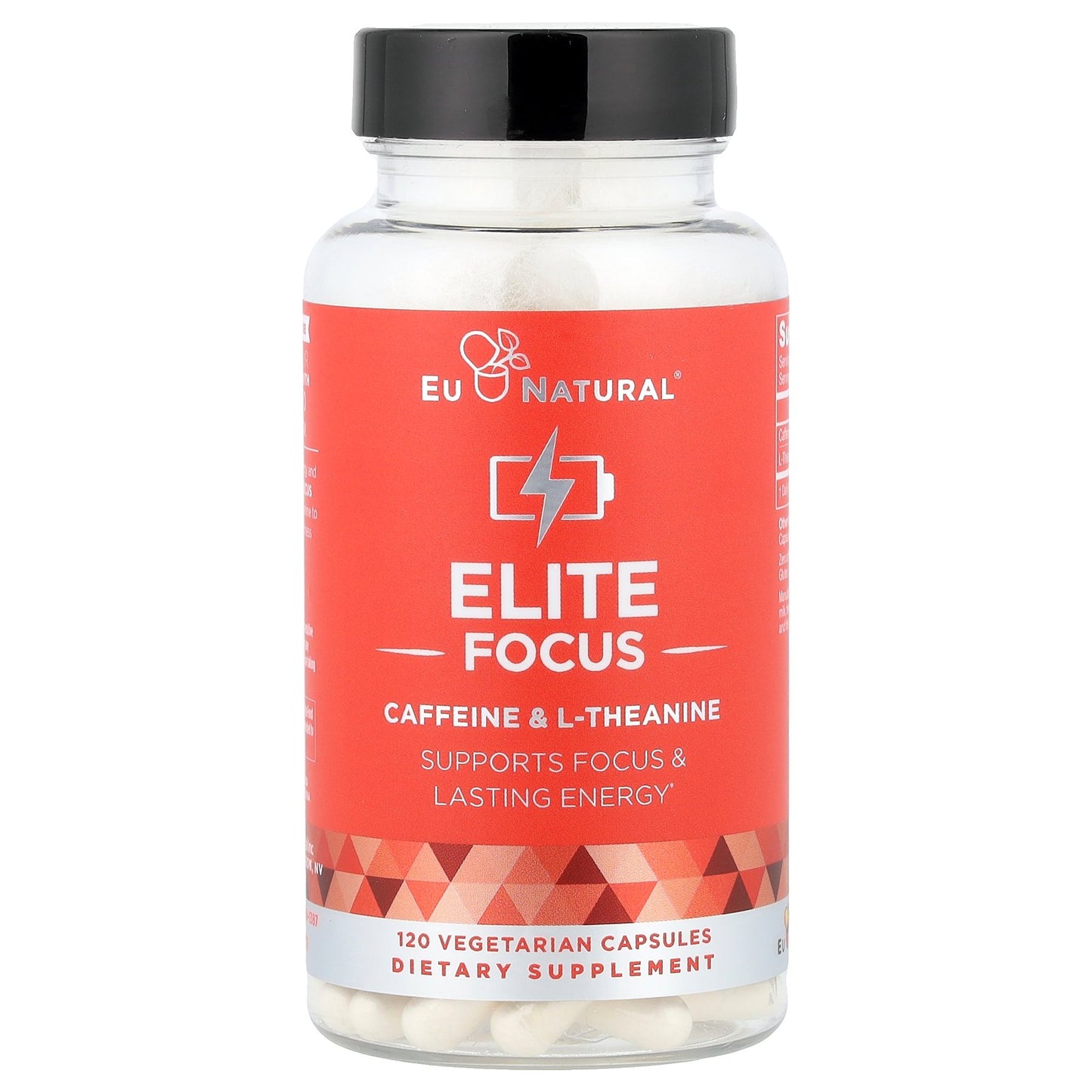 Eu Natural, Elite Focus, Caffeine & L-Theanine, 120 Vegetarian Capsules