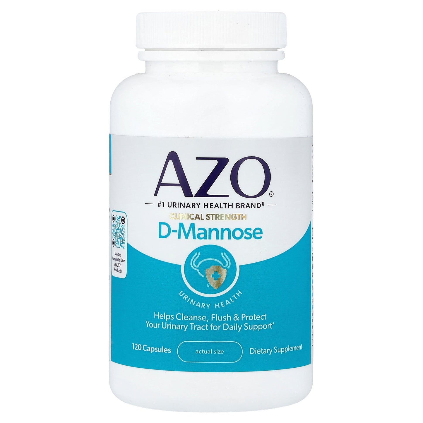 AZO, D-Mannose, Urinary Health, 120 Capsules