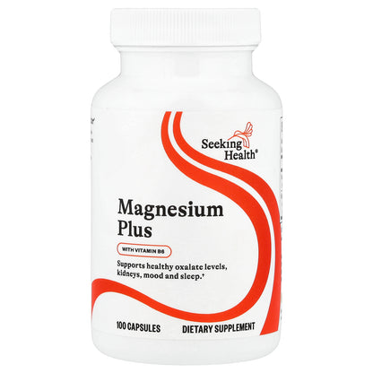 Seeking Health, Magnesium Plus with Vitamin B6, 100 Capsules