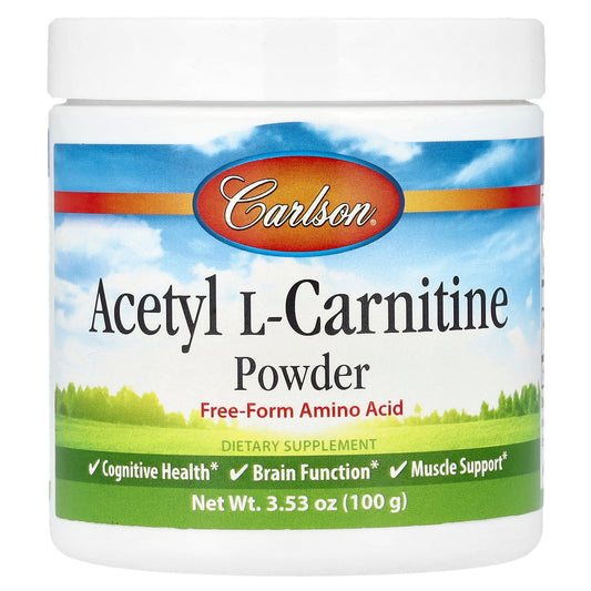 Carlson, Acetyl L-Carnitine Powder, 3.53 oz (100 g)