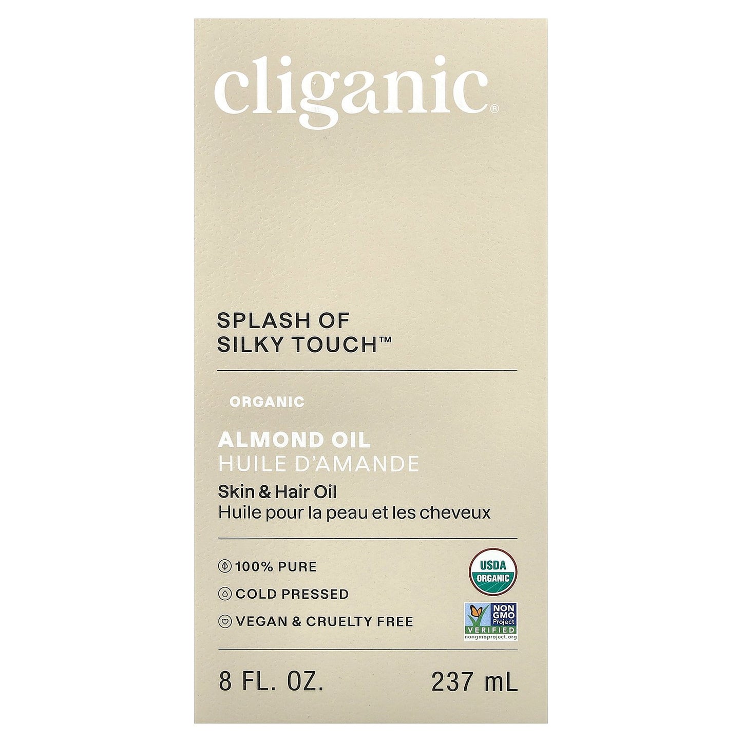 Cliganic, Organic Almond Oil, 8 fl oz (237 ml)