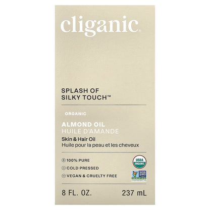 Cliganic, Organic Almond Oil, 8 fl oz (237 ml)