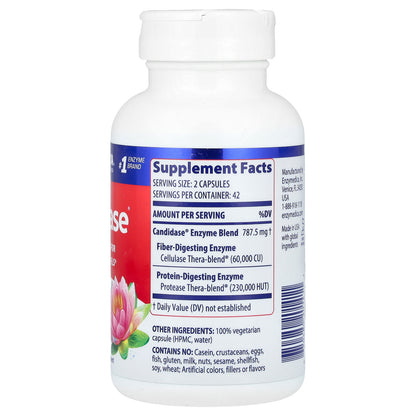 Enzymedica, Candidase, 84 Capsules