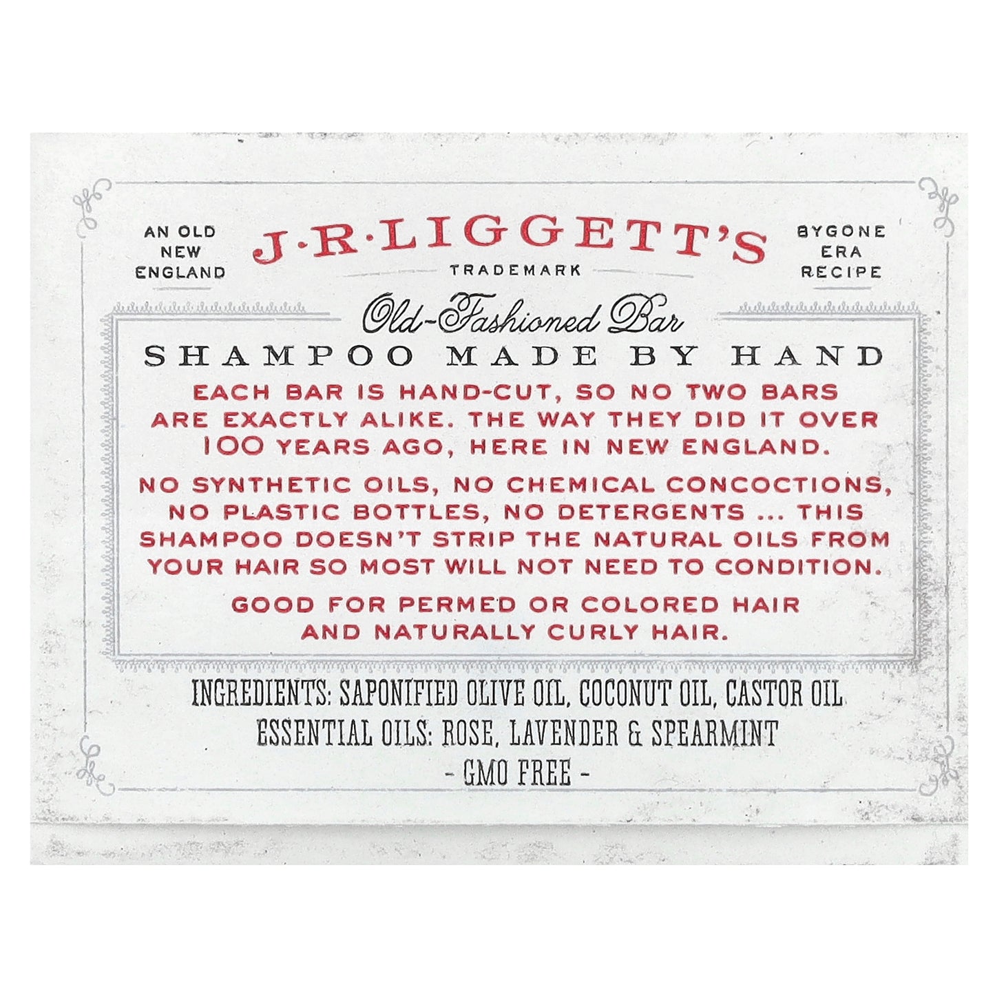 J.R. Liggett's, Old Fashioned Shampoo Bar, Original Formula, 3.5 oz (99 g)