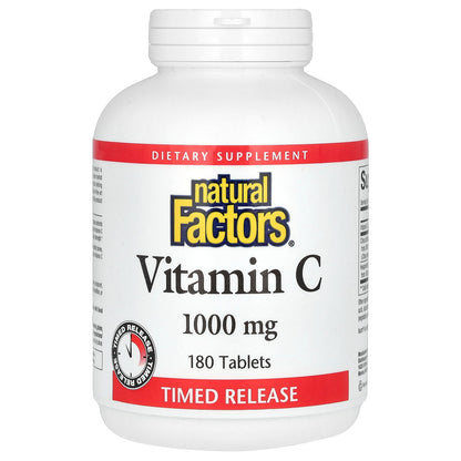 Natural Factors, Vitamin C, Time Release, 1,000 mg, 180 Tablets